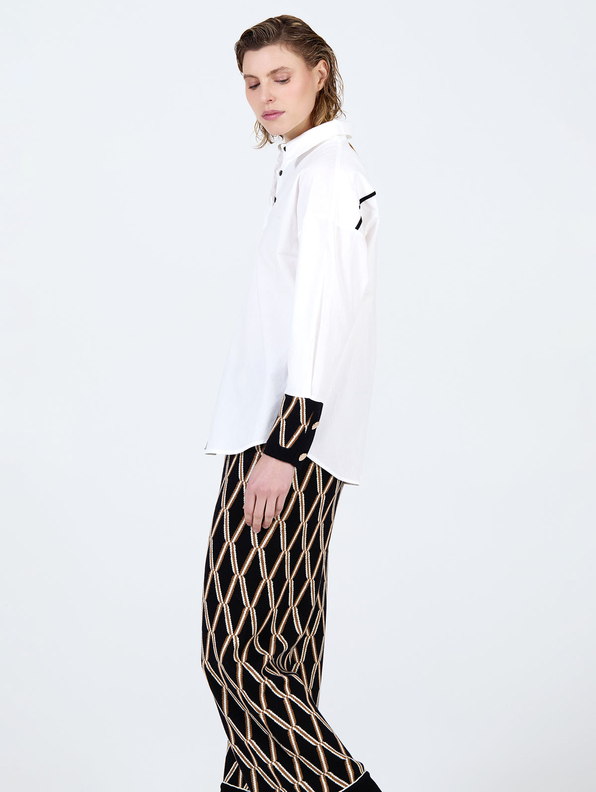 Camisa Popelín Jacquard