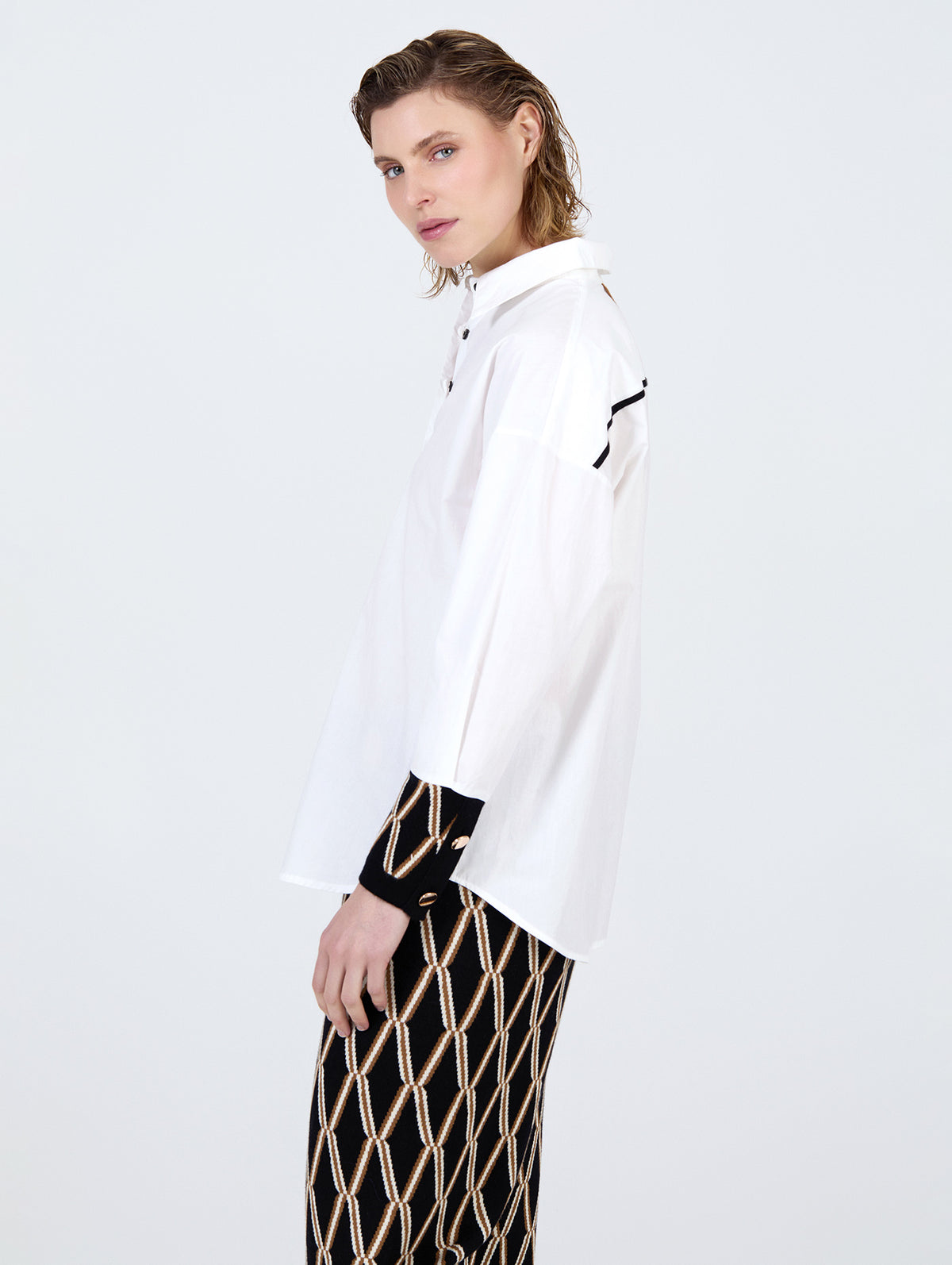 Camisa Popelín Jacquard