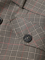 GABARDINA DE CUADROS HIDROFUGA LARGA