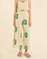 Pantalón Palazo Estampado Palmeras