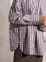 Blusa Oversize Botones Dorados