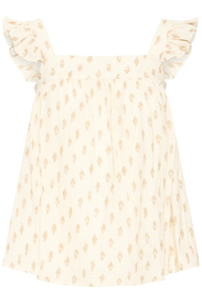 Blusa Fluida Estampada con Volantes