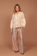 Blusa Bordada Algodón Helados