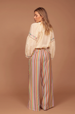 Blusa Bordada Algodón Helados