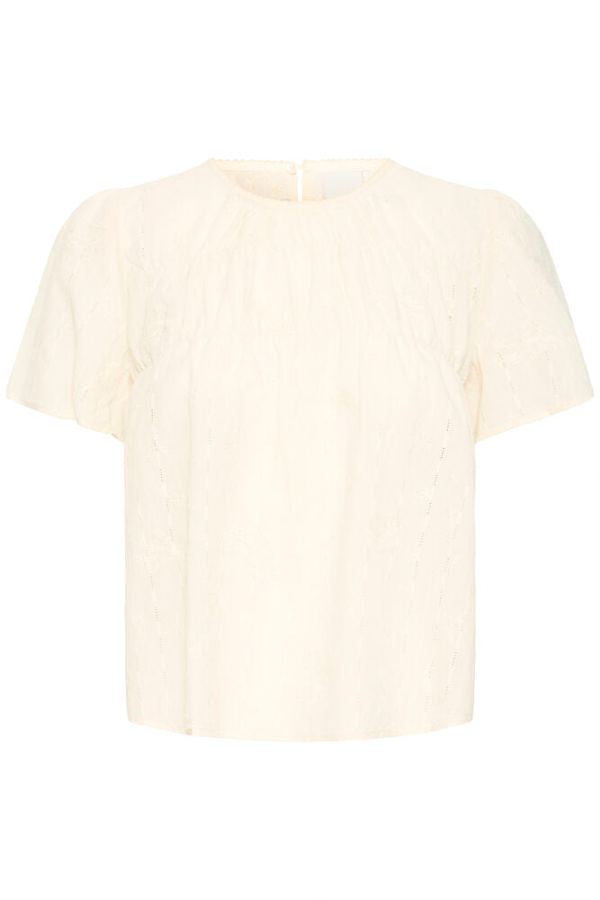 Blusa Romántica con Manga Corta