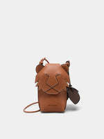 BOLSO MINI CON DETALLE DE LEÓN Y FLOR
