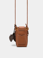 BOLSO MINI CON DETALLE DE LEÓN Y FLOR