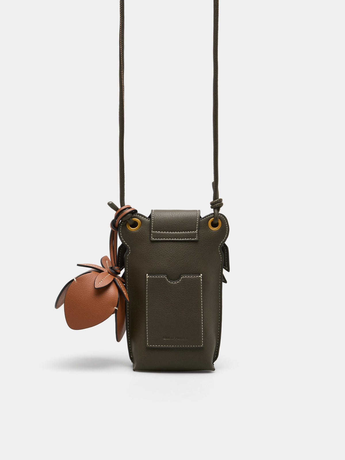 BOLSO MINI CON DETALLE DE LEÓN Y FLOR