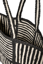 Bolso Shopper Trenzado Diseño Geométrico