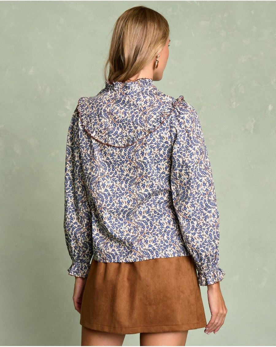 Camisa Algodón Estampado Floral