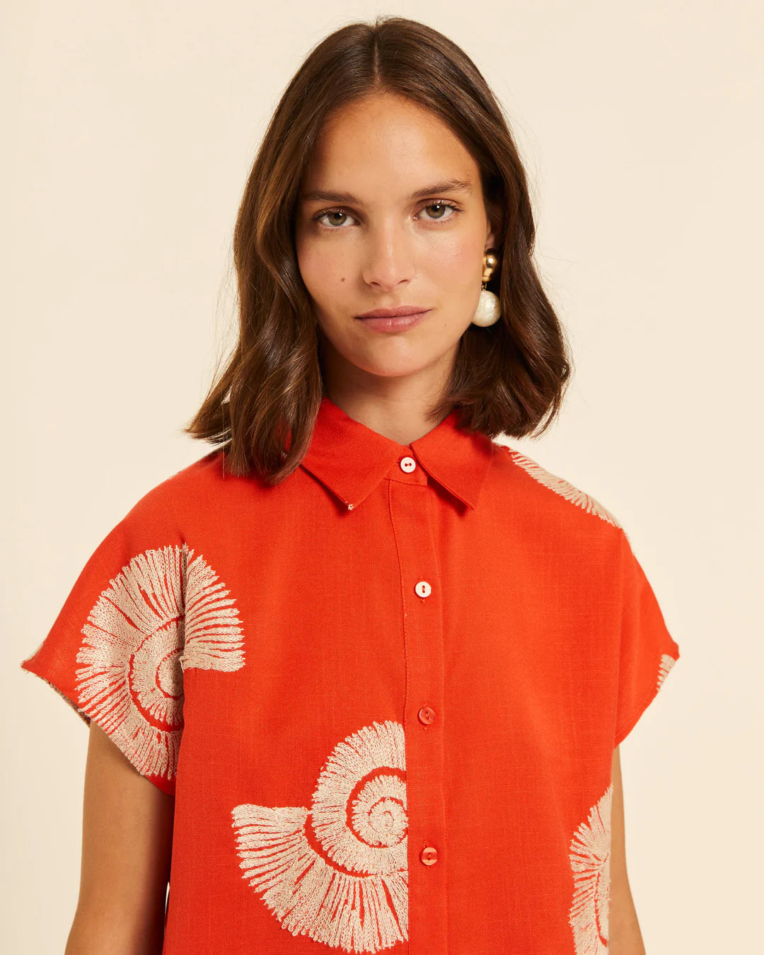 Camisa Estampada Caracolas