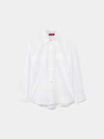 Camisa Fluida con Lyocell con Cuello Pico