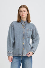Camisa Ihmarima Denim Corte Recto