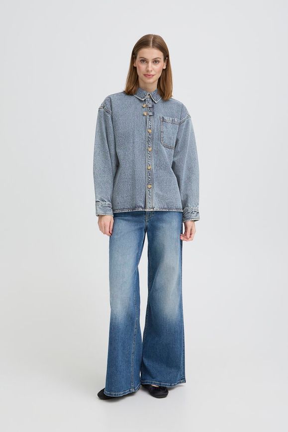 Camisa Ihmarima Denim Corte Recto