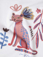 Camiseta Algodón Con Estampado Decorativo