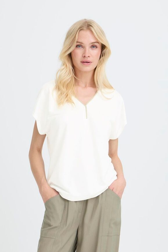Camiseta Bypareesa Escote Dorado
