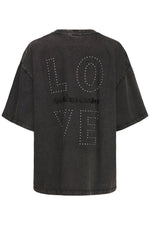 CAMISETA GRIS OVERSIZE MANGA CORTA