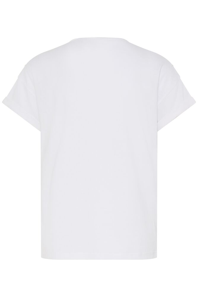 Camiseta Básica con Botones Dorados