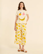 Camiseta Algodón con Estampado de Frutas