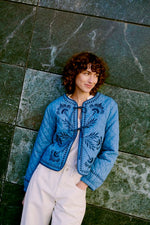 Chaqueta Bykissia Acolchada Azul