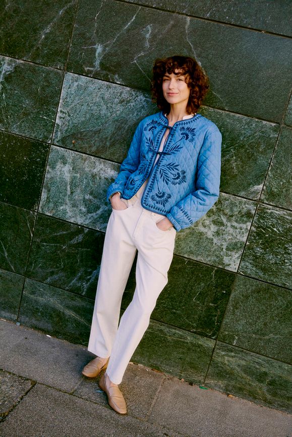 Chaqueta Bykissia Acolchada Azul