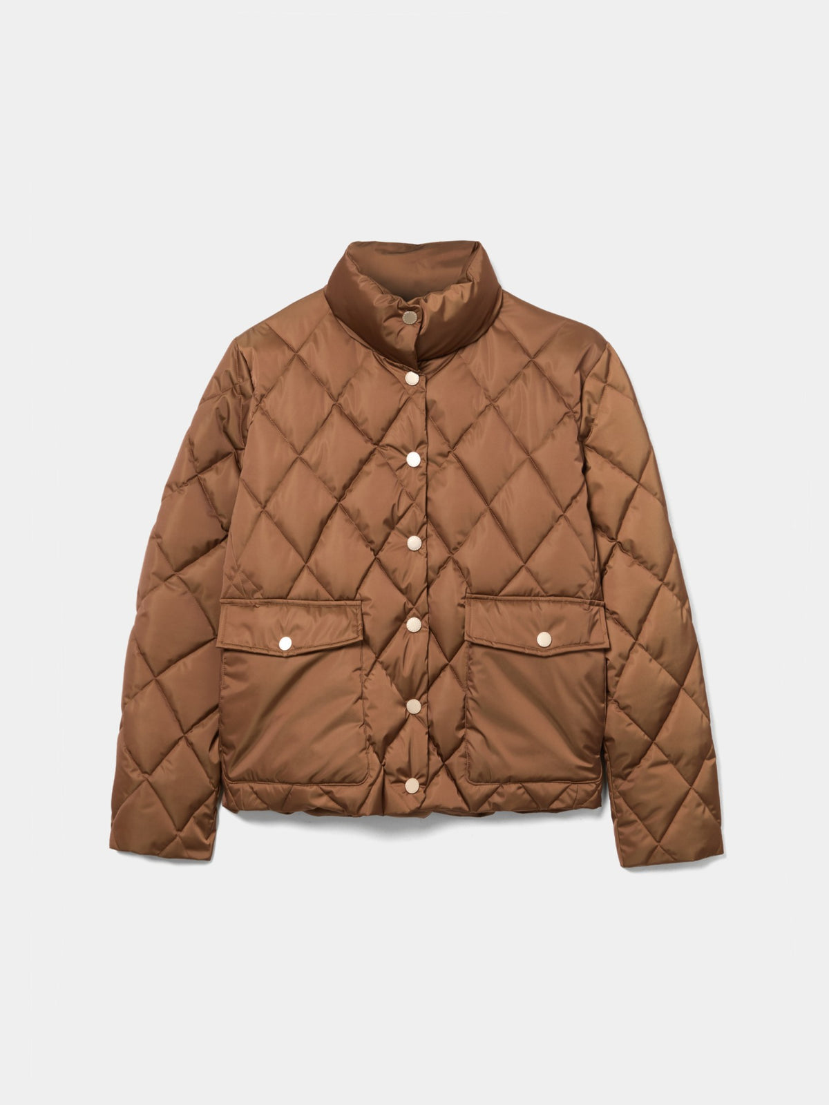 CHAQUETA ACOLCHADA CON BROCHES DORADOS
