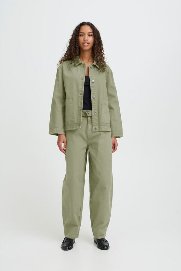 Chaqueta Iholia Verde Algodón