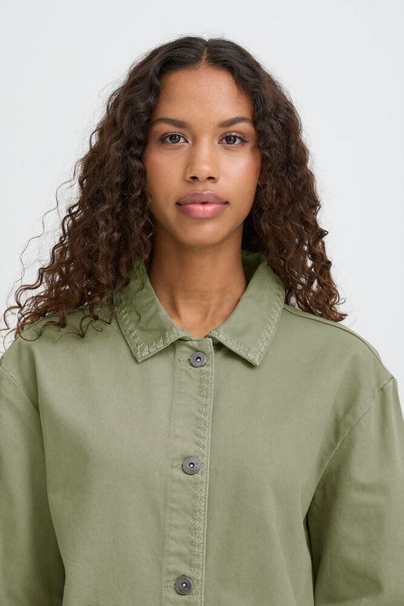 Chaqueta Iholia Verde Algodón