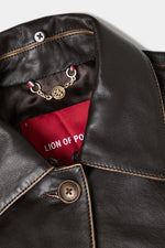 CHAQUETA PIEL CON CUELLO DESMONTABLE