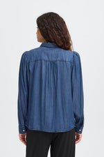 Camisa Ihborgie Denim Corchetes