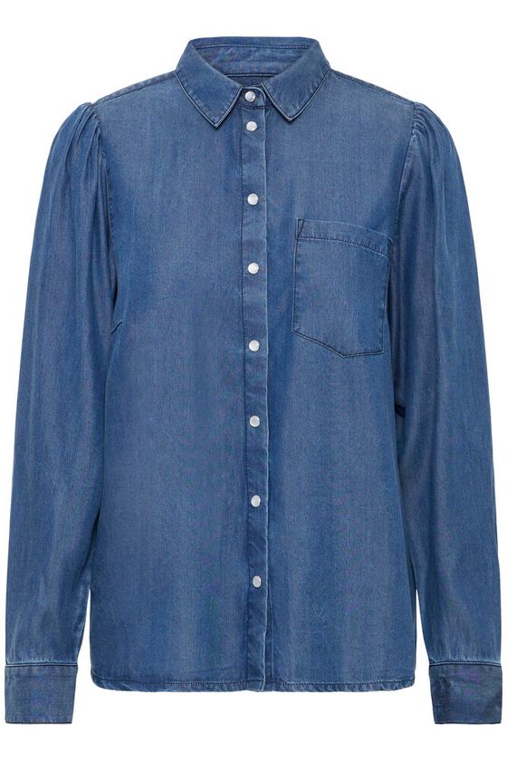 Camisa Ihborgie Denim Corchetes