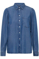 Camisa Ihborgie Denim Corchetes