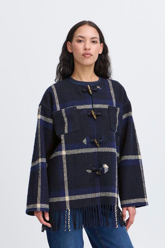 Chaqueta Ihfoniza Cuadros Marino