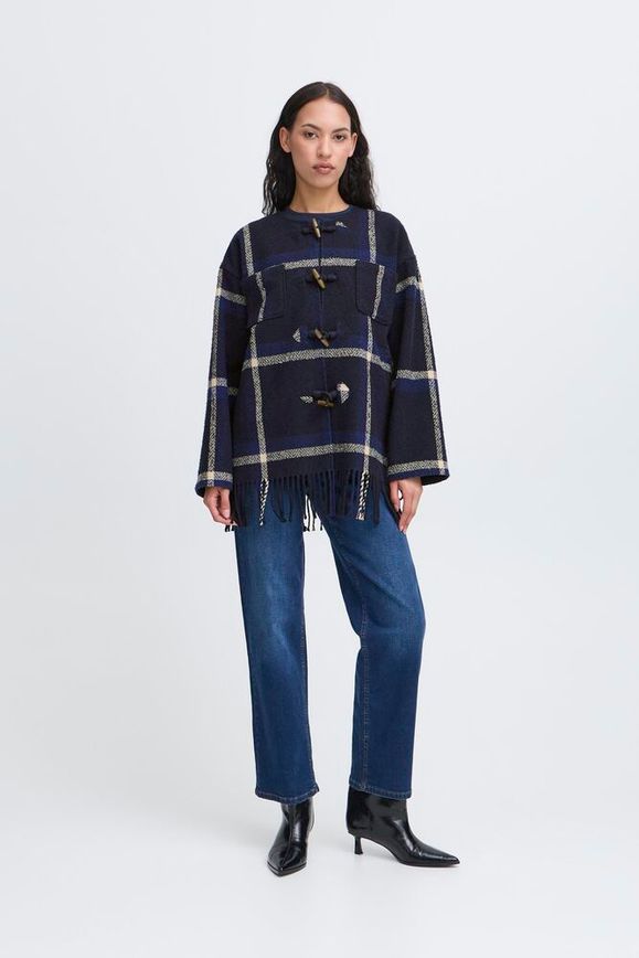 Chaqueta Ihfoniza Cuadros Marino