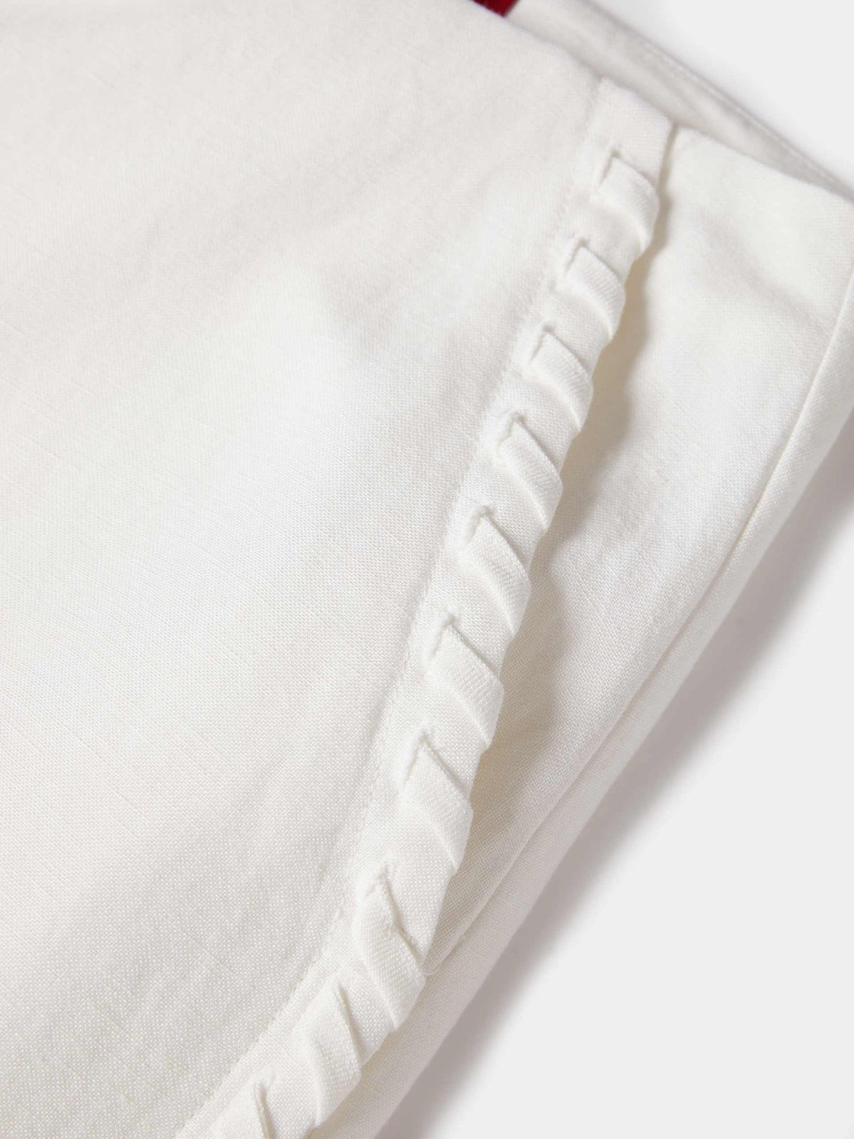 Pantalón Ancho con Detalle Trenzado