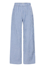 Pantalón Largo Cuadros Blanco y Azul