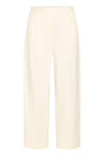 Pantalón Largo Tobillero crudo con Cintura Elástica