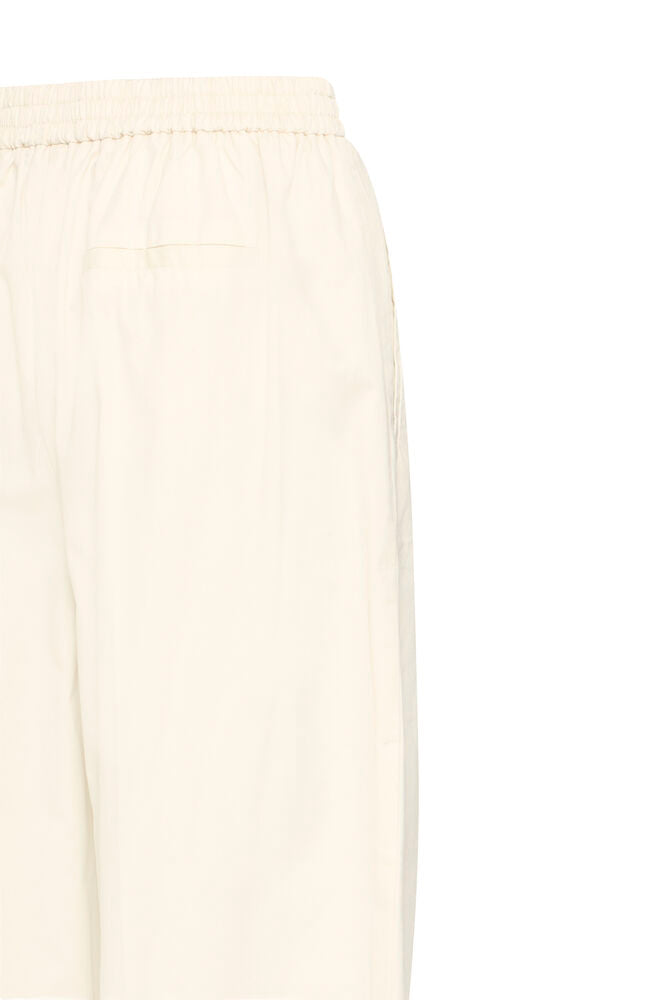 Pantalón Largo Tobillero crudo con Cintura Elástica