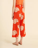 Pantalón Palazzo Estampado Bordado Caracolas