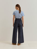 Pantalón Oversize de Algodón y Lyocell