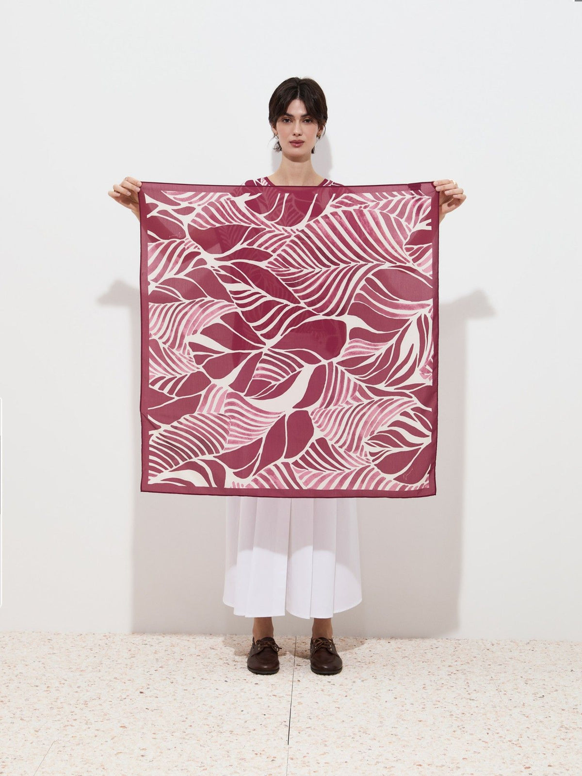 Bufanda con Estampado Floral