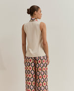 Top Algodón con Cuello Multicolor