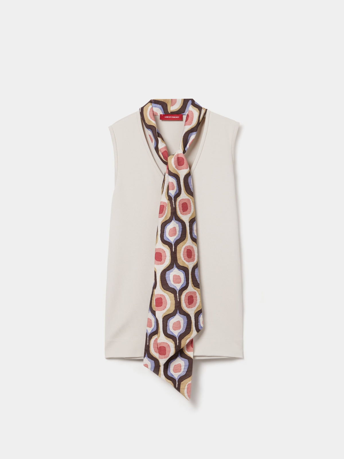 Top Algodón con Cuello Multicolor