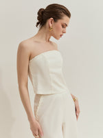 Top con detalle trenzado Color Blanco