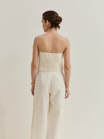 Top con detalle trenzado Color Blanco