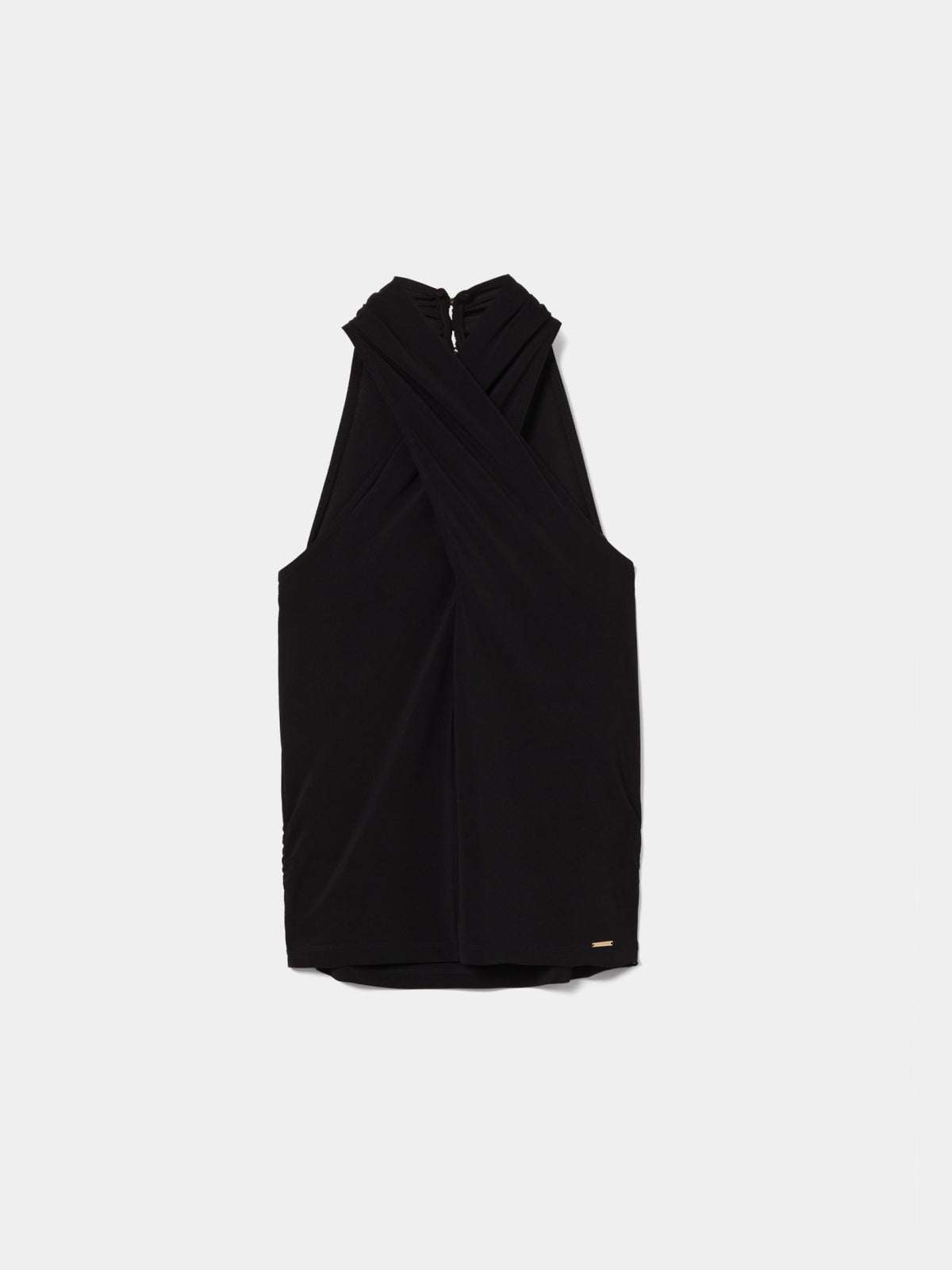 Top con Cuello Halter y Efecto Drapeado
