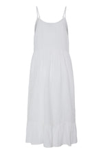 Vestido de tirantes en bambula con volante