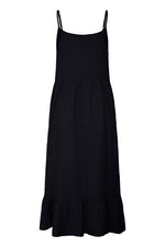 Vestido de tirantes en bambula con volante