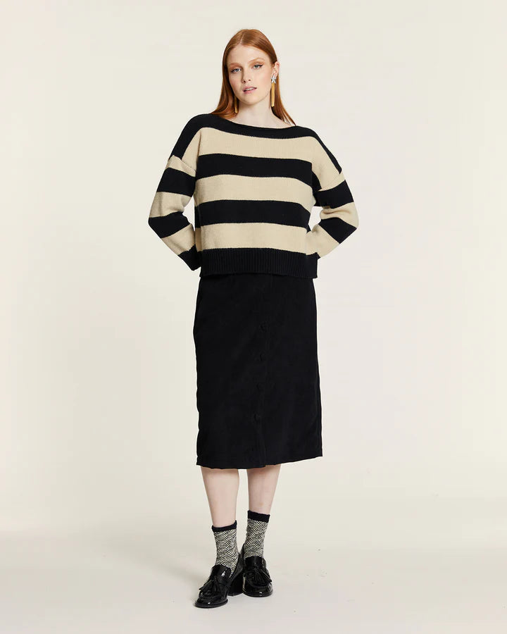 Jersey de Rayas Negra