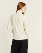 Top Cuello Alto Microrayas